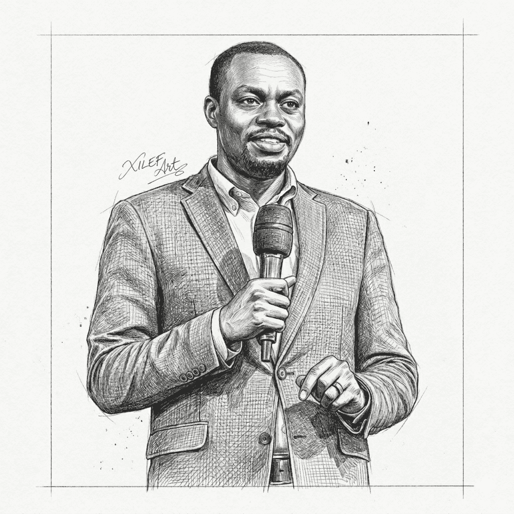 Apostle Grace Lubega's Pencil Portrait — Let's Draw Yours Too, A3 at XILEF Art